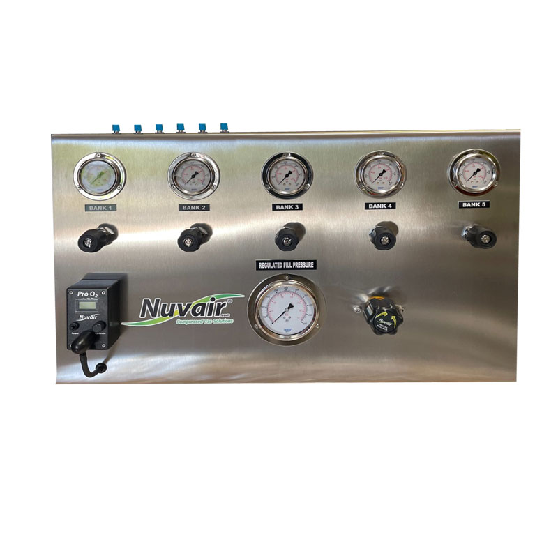 5 Bank Fill Panel with O2 Analyzer