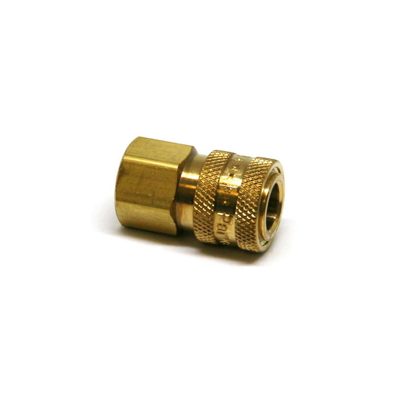 1/4 in Brass Female Open Flow Quick Disconnect for Oxygen Service
