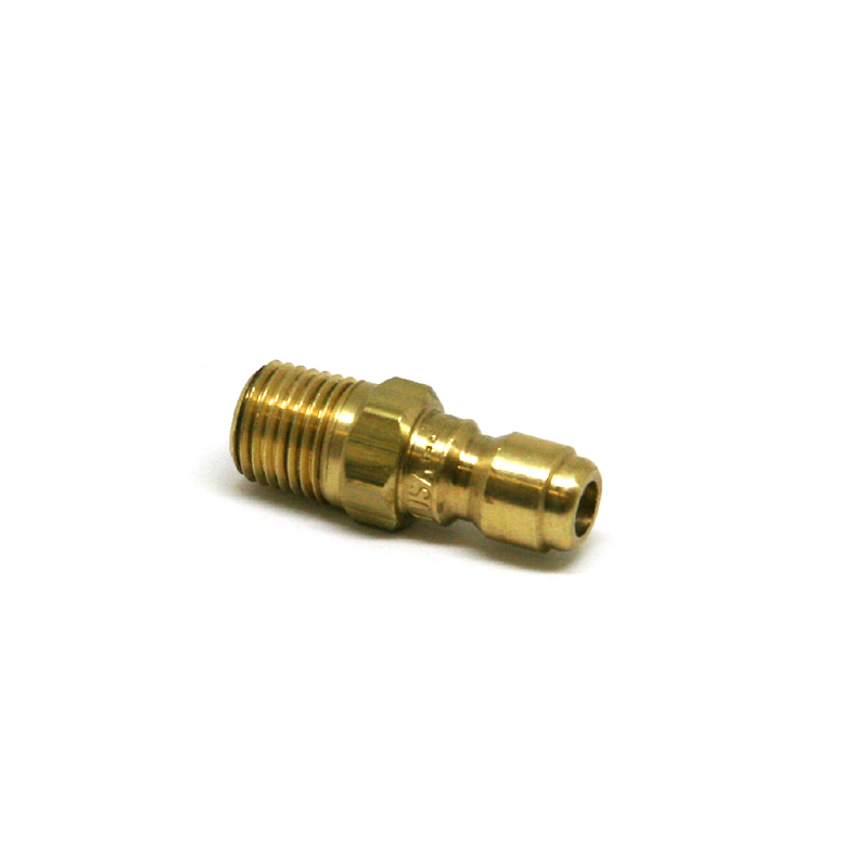 1/4 in Brass Male End Plug Open Flow Hose Coupling for O2 Service