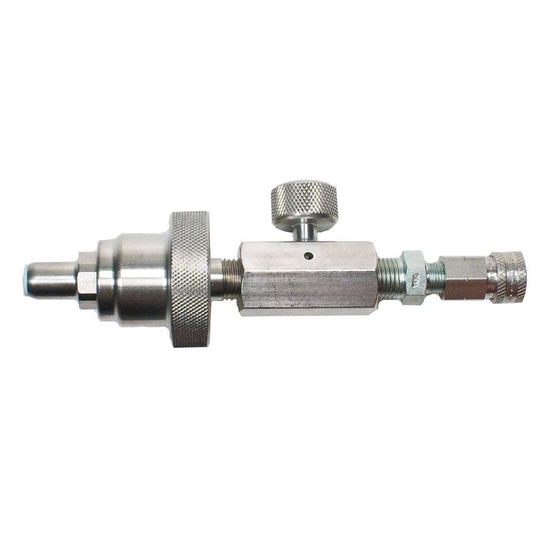 Stainless SCBA 1/4 MNPT Hand Tight Nut/Nipple for Oxygen Service