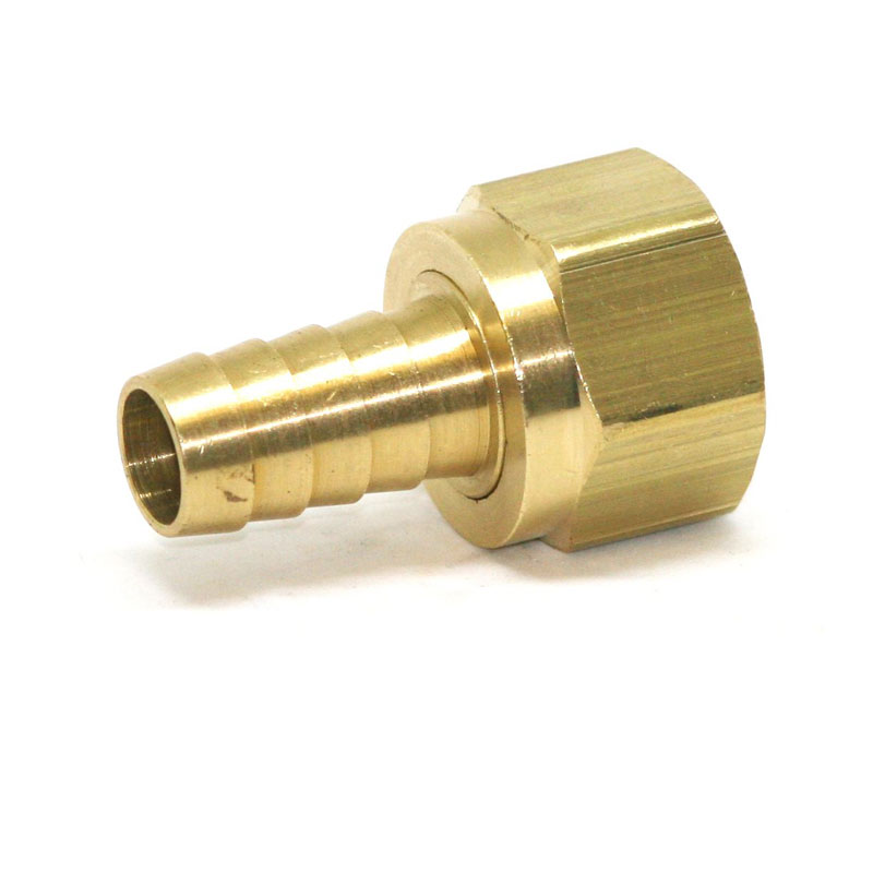 Brass Hose Barb X Female 45° Flare Swivel | Nuvair