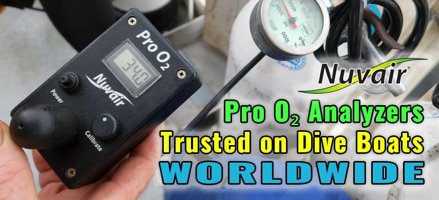 Nuvair Pro O2 Analyzers: Trusted on Dive Boats Worldwide